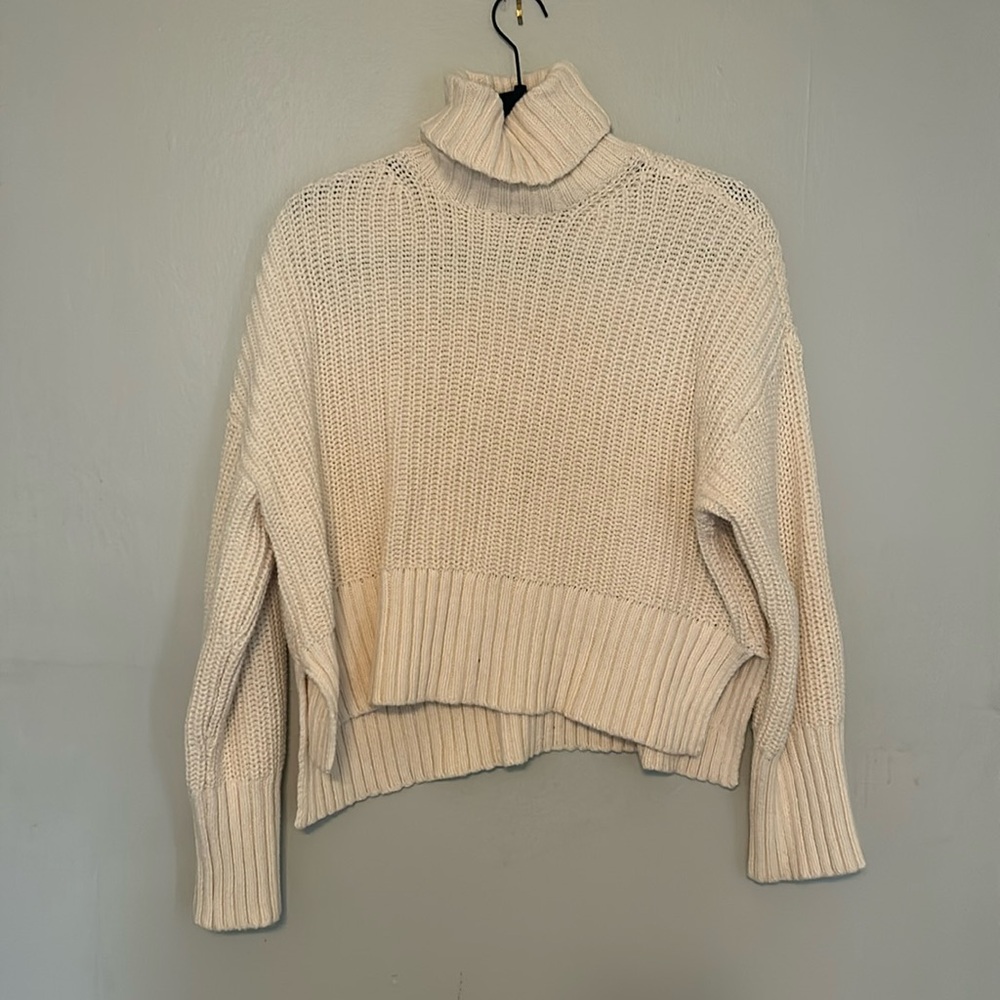 Madewell wide rib turtleneck sweater